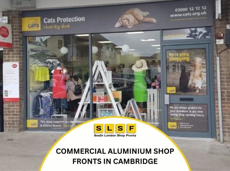 Commercial Aluminium Shop Fronts in Cambridge